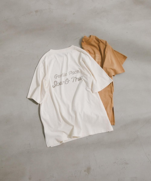 URBAN RESEARCH DOORS(アーバンリサーチドアーズ)の「Printed Loose T-shirts(Tシャツ/カットソー・レディース・NATURAL/TAN・Free)」の2枚目の写真