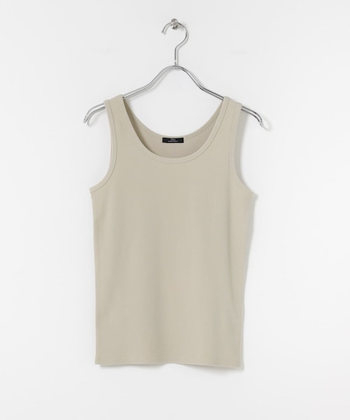 ITEMS URBANRESEARCH(アイテムズ アーバンリサーチ)の「ribタンクトップ(タンクトップ・レディース・BLK/OFF/CML/BEG・Free)」の3枚目の写真