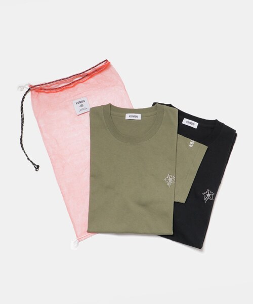 THE GOODLAND MARKET（ザグッドランドマーケット）の「KEIMEN　Harvest T-SHIRTS(PTT)（Tシャツ/カットソー・メンズ・NV&WT/BK&KH・M/L/XL）」の2枚目の写真