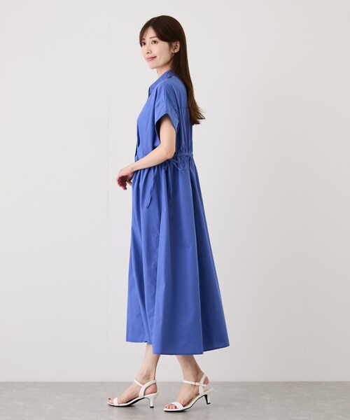 Jayro（ジャイロ）の「サイドドロストスキッパーワンピース（ワンピース・レディース・ブラック/ブルー系・M）」の17枚目の写真