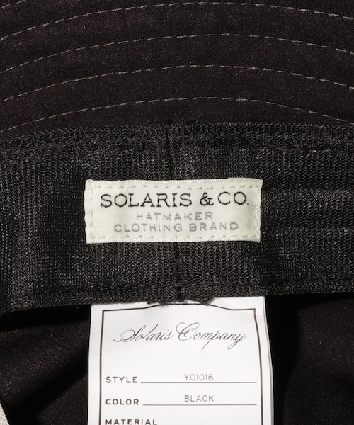 ADAM ET ROPE'（アダムエロペ）の「【SOLARIS&CO./ソロリスアンドコー】RAILMAN MIL SPEC CLOTH HAT（ハット・メンズ・ブラック/オリーブ・F）」の10枚目の写真