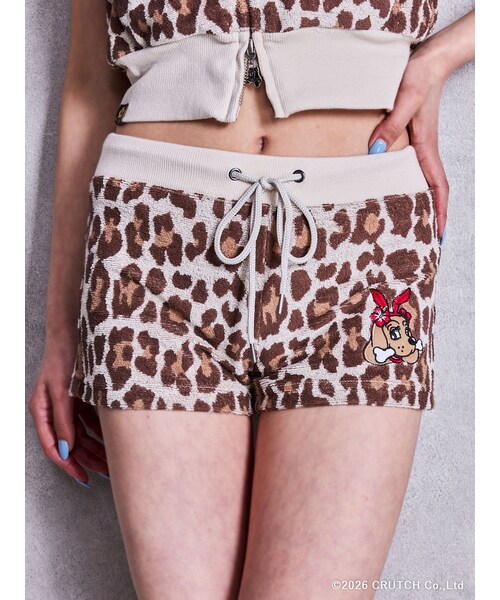 GYDA（ジェイダ）の「GYDA×GALFY leopard pile マイクロショートパンツ（その他パンツ・レディース・ブラック/ピンク/ベージュ・F）」の2枚目の写真