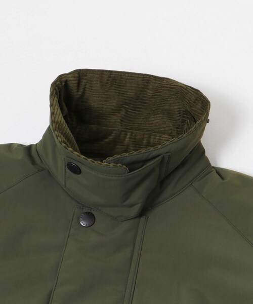 URBAN RESEARCH（アーバンリサーチ）の「Barbour　EXMOOR CASUAL COAT（ステンカラーコート・メンズ・BLACK/OLIVE・36/38/40/42）」の14枚目の写真