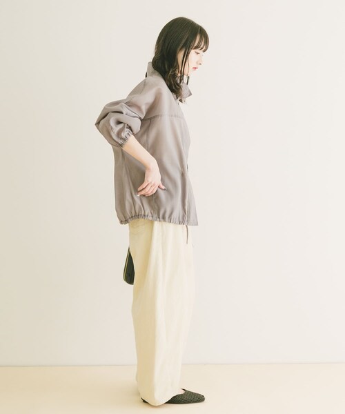 ITEMS URBANRESEARCH(アイテムズ アーバンリサーチ)の「シアースタンドブルゾン(ブルゾン・レディース・MILK/BLU/GRY・Free)」の17枚目の写真