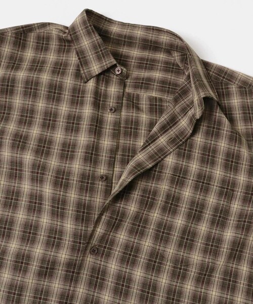 URBAN RESEARCH DOORS（アーバンリサーチドアーズ）の「オンブレチェックレギュラーカラーシャツ（シャツ/ブラウス・メンズ・BRN CHECK/BLK CHECK・M/L）」の21枚目の写真