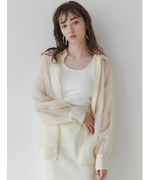 LAGUNAMOON | バックツイストシアーシャツ(シャツ/ブラウス)