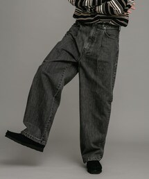 URBAN RESEARCH Sonny Label | タックワイドデニムパンツ(デニムパンツ)