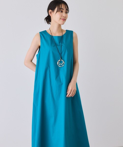 Jayro（ジャイロ）の「ノースリーブフレアワンピース（ワンピース・レディース・ブラック/グリーン/キミドリ/ネイビー/ピンク・F）」の16枚目の写真