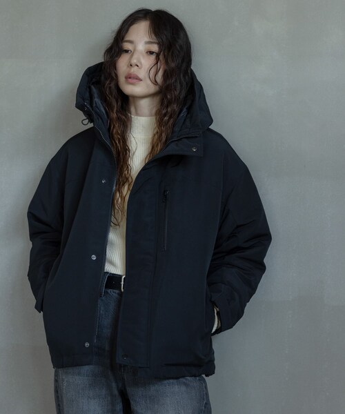 URBAN RESEARCH Sonny Label（アーバンリサーチサニーレーベル）の「フーディーダウンジャケット（その他アウター・レディース・アイボリー/ブラック/チャコール/グレージュ・FREE）」の16枚目の写真
