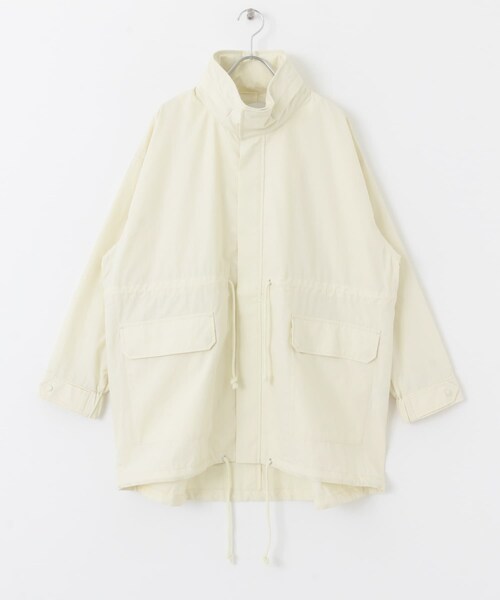 URBAN RESEARCH Sonny Label（アーバンリサーチサニーレーベル）の「ミリタリーナイロンブルゾン（モッズコート・レディース・カーキ/オフ/ブラック・FREE）」の18枚目の写真