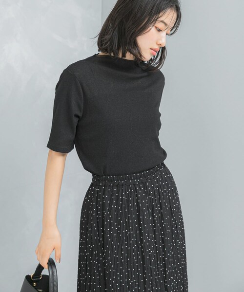 URBAN RESEARCH ROSSO（アーバンリサーチロッソ）の「ラメシアーカットソー（Tシャツ/カットソー・レディース・OFF/MAUVE/BLACK・FREE）」の15枚目の写真