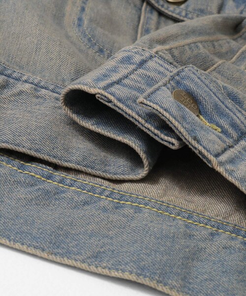 SENSE OF PLACE by URBAN RESEARCH(センスオブプレイスバイアーバンリサーチ)の「『別注』Lee101×SENSE OF PLACE JACKET(デニムジャケット・レディース・BROWN/GREEN・FREE)」の16枚目の写真