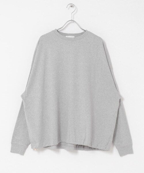 かぐれ（カグレ）の「コットンドロストヘムカットソー（Tシャツ/カットソー・レディース・GRAY/OATMEAL・Free）」の7枚目の写真