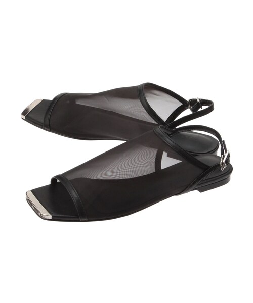ELENDEEK(エレンディーク)の「SHEER FLAT SANDAL(サンダル・レディース・オフホワイト/ブラック・37/38)」の14枚目の写真