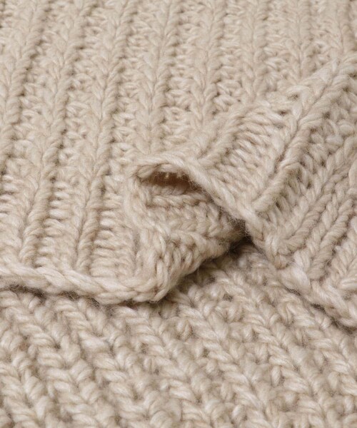 LAATO（ラート）の「hand knit vest（ベスト・レディース・クリーム/インク・FREE）」の8枚目の写真