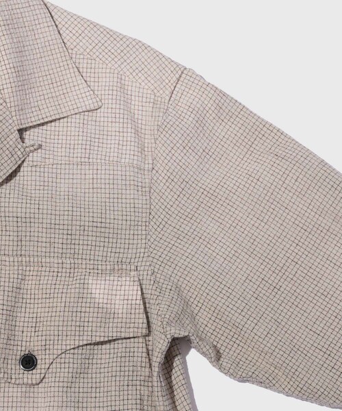 ADAM ET ROPE'(アダムエロペ)の「【FACCIES/ファッチーズ】AGING PIN CHECK SHORT BLOUSON(ブルゾン・メンズ・キナリ・1/2)」の6枚目の写真