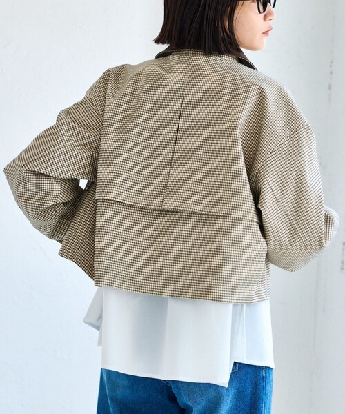 VIS（ビス）の「ショートカバーオールジャケット（カバーオール・レディース・ブラウン系/ベージュ・F）」の9枚目の写真