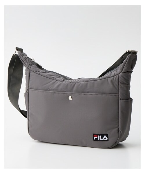 nissen（ニッセン）の「FILA　ロゴ入ボンディングショルダーバッグ（ショルダーバッグ・メンズ・ブラック/グレー/ブルー/オーク・Y）」の2枚目の写真