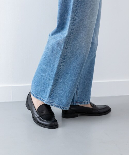 URBAN RESEARCH Sonny Label（アーバンリサーチサニーレーベル）の「ENESS　レザーローファー（ローファー・レディース・BEIGE/BLACK・37/38）」の4枚目の写真