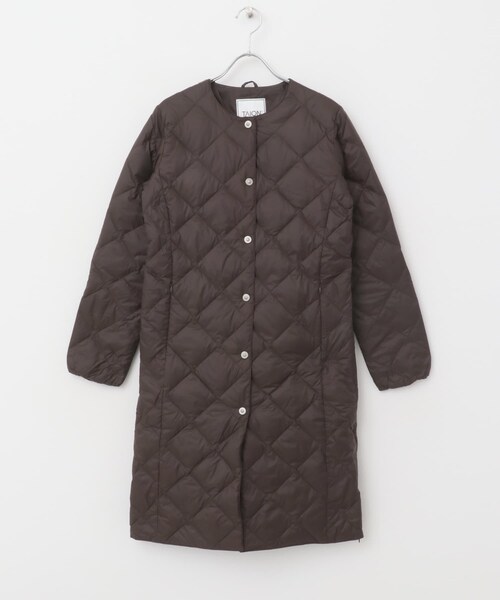 URBAN RESEARCH ROSSO（アーバンリサーチロッソ）の「TAION　CREW NECK LONG DOWN COAT（その他アウター・レディース・BLACK/GBEIGE/OFFWHITE/DCHOCO/BRICKBROWN/DNAVY・M/L）」の18枚目の写真
