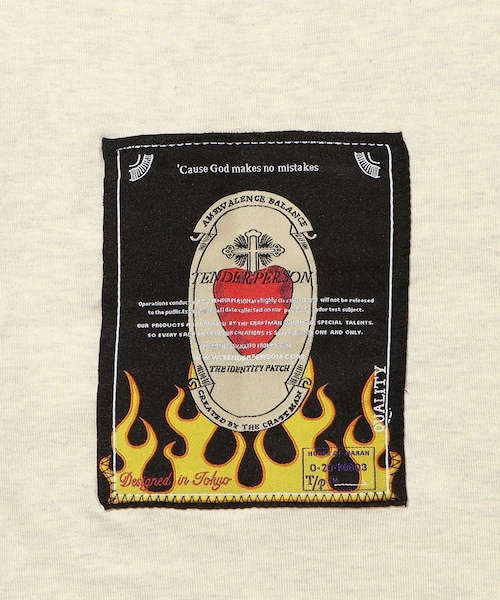 ADAM ET ROPE'（アダムエロペ）の「【TENDER PERSON/テンダー パーソン】FLOWER GARDEN TEE（Tシャツ/カットソー・メンズ・スミクロ/ライトグレー・1/2）」の11枚目の写真