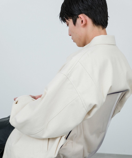 JUNRED(ジュンレッド)の「j.n.r.d / ルーズジップデニムブルゾン(デニムジャケット・メンズ・キナリ/ネイビー・L/M)」の9枚目の写真