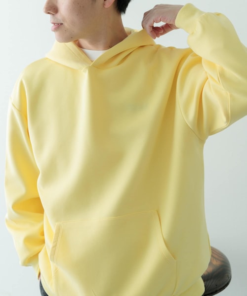 ITEMS URBANRESEARCH（アイテムズ アーバンリサーチ）の「ストレッチダンボール プルオーバーパーカー（パーカー・メンズ・BRN/BEG/BLK/YEL・M/L）」の4枚目の写真