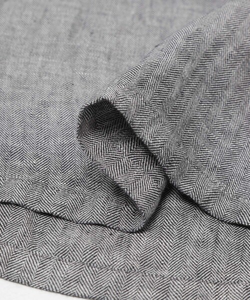URBAN RESEARCH DOORS（アーバンリサーチドアーズ）の「ヘリンボーンリネンサイドリボンベスト（ベスト・レディース・CHARCOAL・Free）」の10枚目の写真