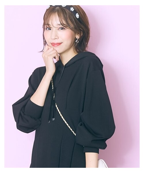 ＜大きいサイズ＞ロング丈パーカーワンピース　marun