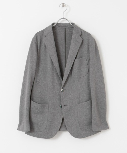 URBAN RESEARCH DOORS(アーバンリサーチドアーズ)の「『イージーケア/速乾』LIFE STYLE TAILOR メランジニットイージージャケット(テーラードジャケット・メンズ・GRAY/NAVY/BROWN・44/46/48/50)」の12枚目の写真