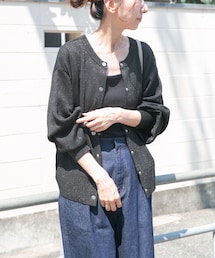 ITEMS URBANRESEARCH | ドットボタンラメニットカーディガン(カーディガン/ボレロ)