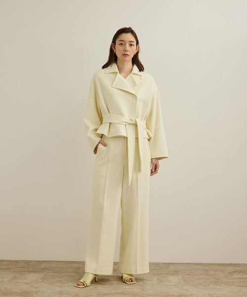 ROPE'(ロペ)の「MANTECO(マンテコ) コットンライトツイードパンツ/イージーケア(その他パンツ・レディース・オフホワイト・36/38)」の19枚目の写真