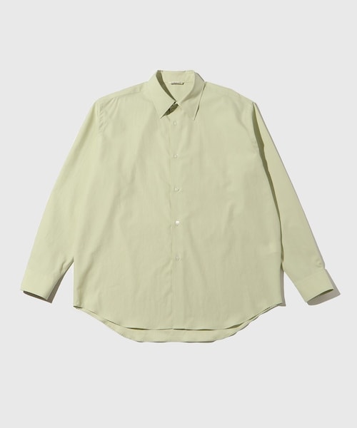 ADAM ET ROPE'(アダムエロペ)の「【AURALEE/オーラリー】WASHED FINX TWILL SHIRT(シャツ/ブラウス・メンズ・ホワイト/ライトグリーン/ブルー・3/4/5)」の7枚目の写真