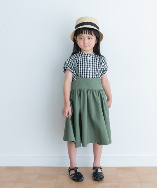 URBAN RESEARCH DOORS(アーバンリサーチドアーズ)の「キャミソールジャンパースカート(KIDS)(ワンピース・キッズ・KHAKI/BEIGE・105/120/135)」の17枚目の写真