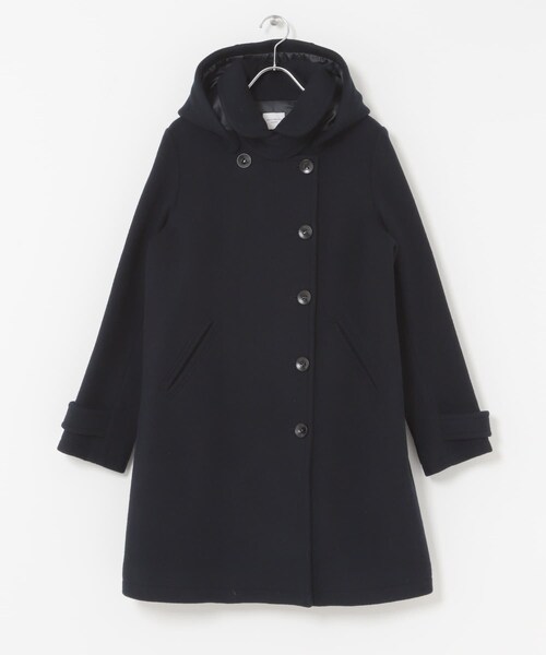 URBAN RESEARCH DOORS(アーバンリサーチドアーズ)の「ショールカラー2WAYロングコート(テーラードジャケット・レディース・CAMEL/NAVY・S/M)」の13枚目の写真
