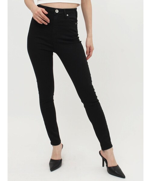 GYDA（ジェイダ）の「ハイウエスト stretchy カラーパンツ（その他パンツ・レディース・ライトグレー/ブラック/ミックス・F）」の13枚目の写真