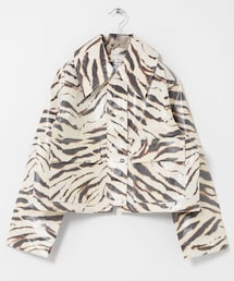 URBAN RESEARCH | GANNI　PRINTED LAMINATED BARN JACKET(テーラードジャケット)
