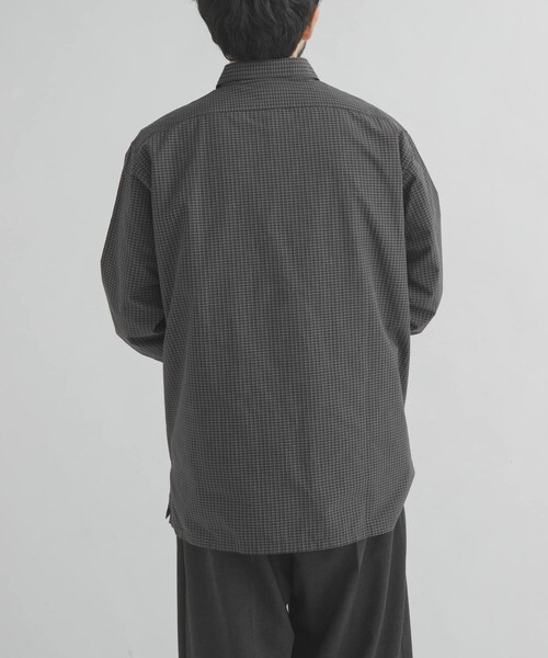 EKAL（エカル）の「nanamica　Micro Plaid Wind Shirts（シャツ/ブラウス・メンズ・Gray(H)/Navy(N)・M/L）」の15枚目の写真