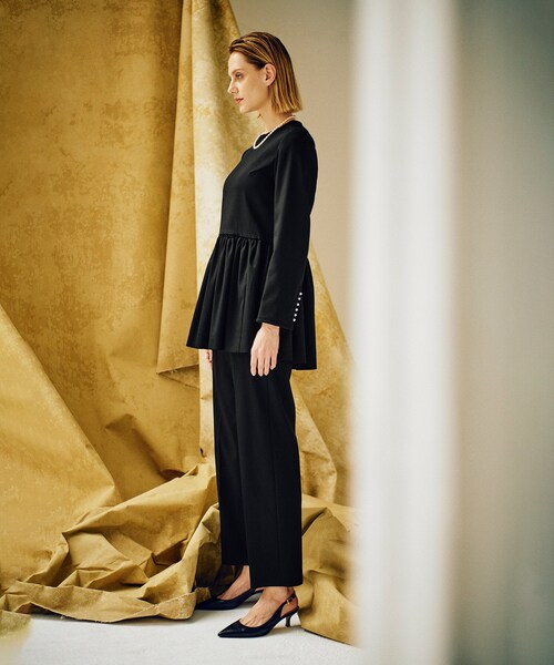 ROPE'（ロペ）の「【限定店舗・J'aDoRe限定】エレガンスティアードブラウス（シャツ/ブラウス・レディース・ブラック・38/36）」の21枚目の写真