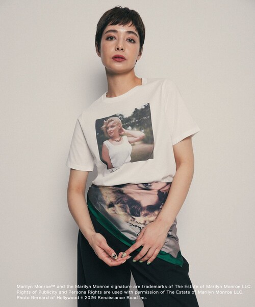 SENSE OF PLACE by URBAN RESEARCH(センスオブプレイスバイアーバンリサーチ)の「『別注』MARILYNMONROE×SENSE OF PLACE プリントスカーフ(バンダナ/スカーフ・レディース・BLACK/GREEN・One)」の18枚目の写真