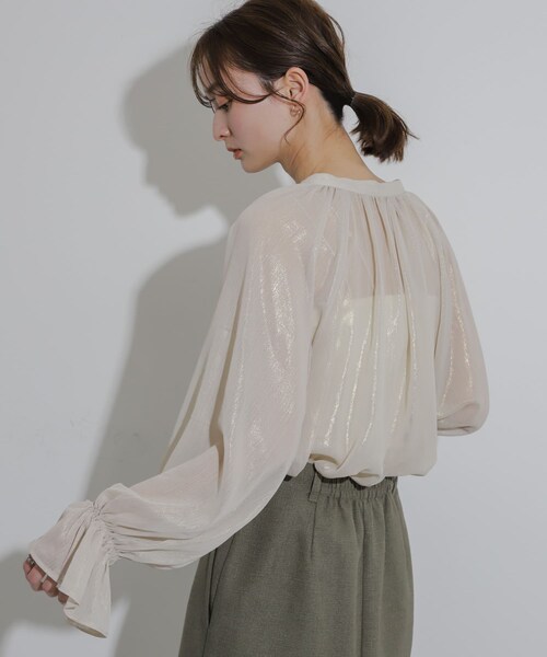 SENSE OF PLACE by URBAN RESEARCH(センスオブプレイスバイアーバンリサーチ)の「ハクプリントブラウス(シャツ/ブラウス・レディース・L.BLUE/BEIGE/GRAY・one)」の18枚目の写真