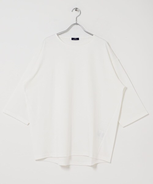 ITEMS URBANRESEARCH(アイテムズ アーバンリサーチ)の「接触冷感ポンチ7分袖トップス(Tシャツ/カットソー・メンズ・WHT/BLU/BEG/BLK・M/L)」の12枚目の写真