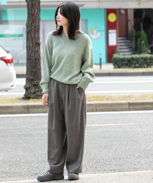 EKAL（エカル）の「ウールツィードパンツ（その他パンツ・レディース・モカグレー/ブラック・One）」の20枚目の写真