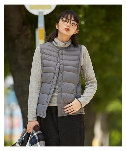 nissen（ニッセン）の「大きいサイズ洗えるはっ水加工ライトダウン