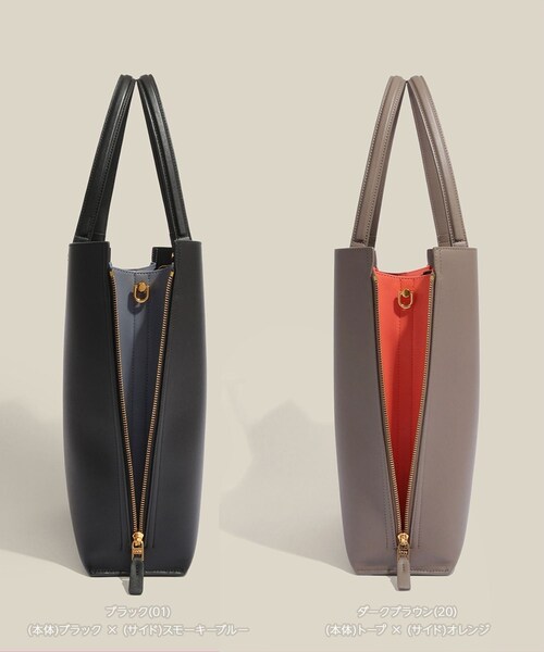 ROPE'(ロペ)の「【E'POR】Y BAG Large/A4対応・通勤・26SS(トートバッグ・レディース・ブラック/グレー/キナリ/ダークブラウン/ダークグリーン・F)」の22枚目の写真