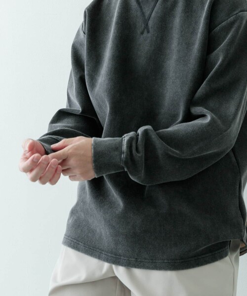 ITEMS URBANRESEARCH(アイテムズ アーバンリサーチ)の「フェードダンボール クルーネックTops(Tシャツ/カットソー・メンズ・BLK/NVY/GRN・M/L)」の8枚目の写真