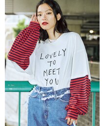 jouetie | レイヤースリーブトップス(Tシャツ/カットソー)