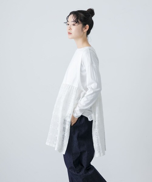 かぐれ(カグレ)の「Khadi&co. ECLIPSE(チュニック・レディース・WH・M)」の3枚目の写真