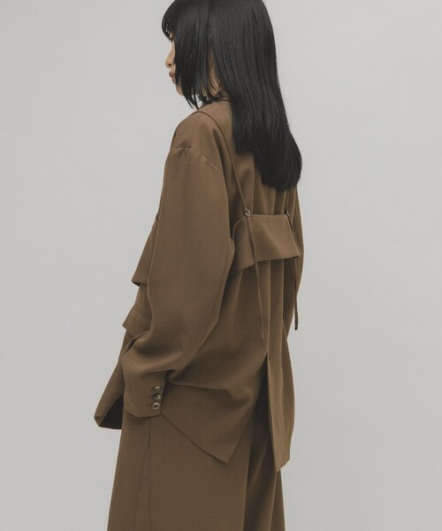 KBF（ケイビーエフ）の「ビスチェSETテーラードジャケット（テーラードジャケット・レディース・BLACK/BROWN・One）」の17枚目の写真