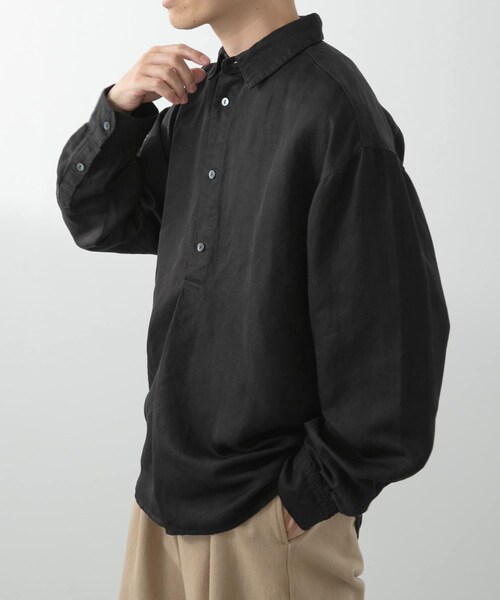 ITEMS URBANRESEARCH(アイテムズ アーバンリサーチ)の「Linen Blend Pullover Shirts(シャツ/ブラウス・メンズ・NVY/BRN/BLK・M/L)」の17枚目の写真